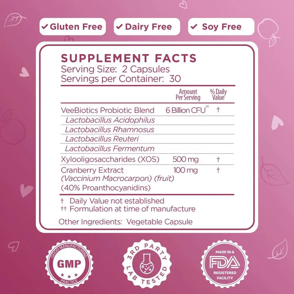 VeeBiotics for Vaginal & Gut Health