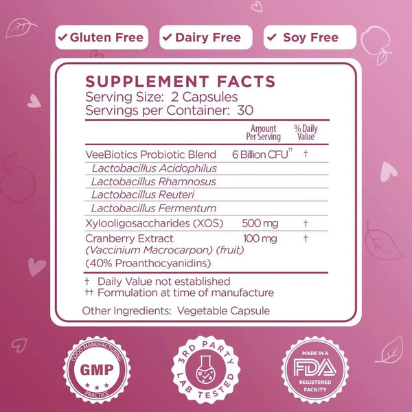 VeeBiotics for Vaginal & Gut Health